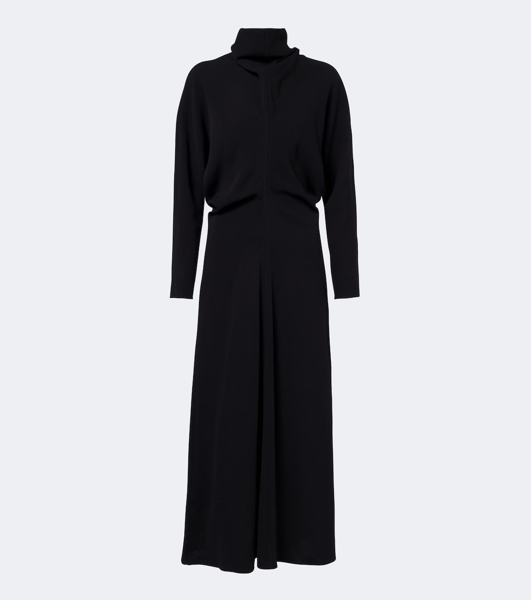 Toteme - Draped turtleneck cady midi dress