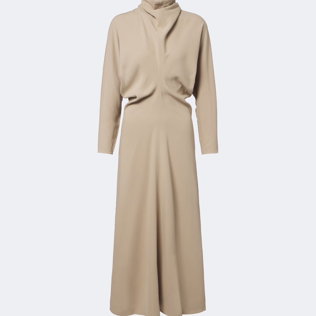 Toteme - Draped tie-neck cady midi dress