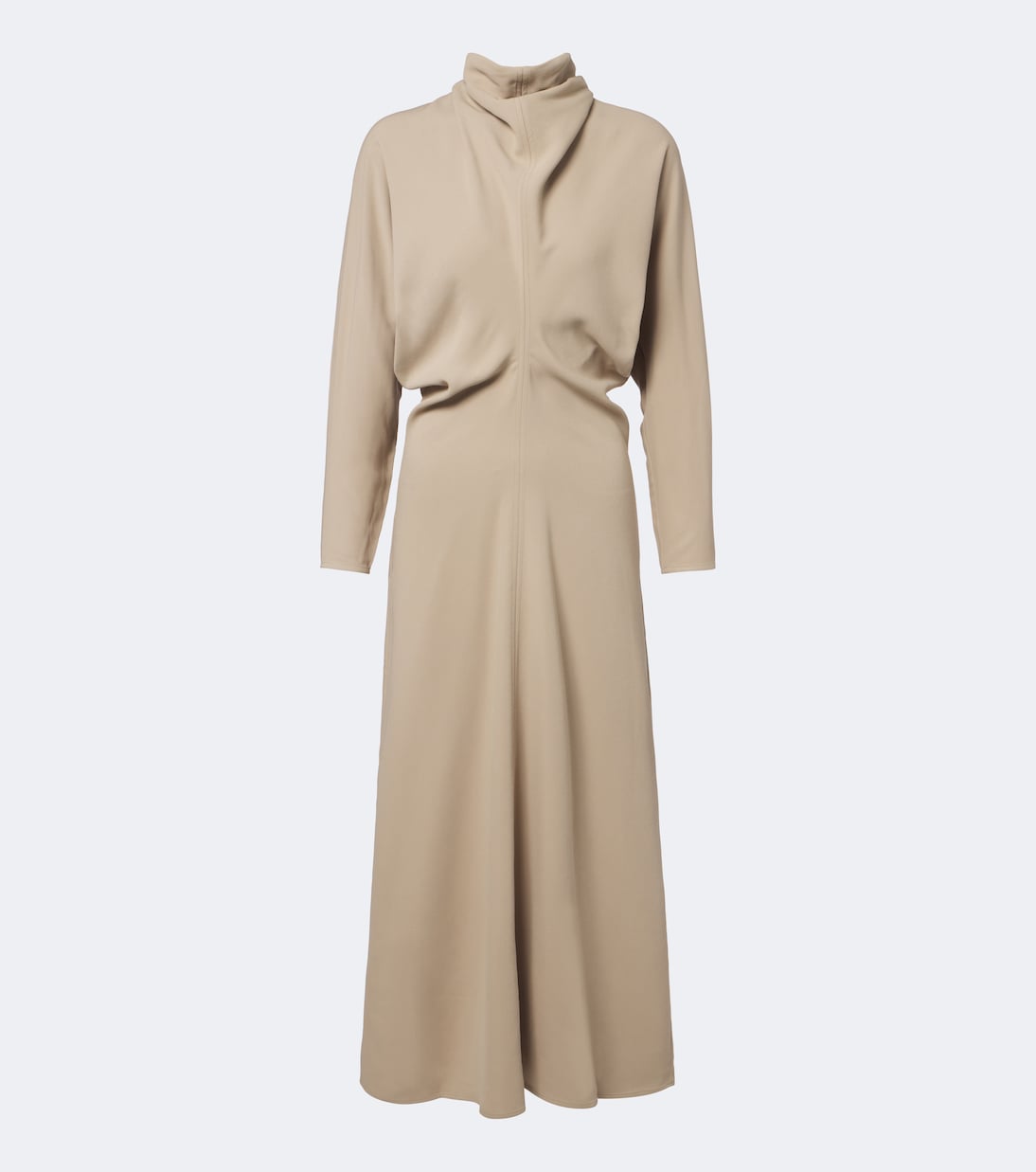 Toteme - Draped tie-neck cady midi dress
