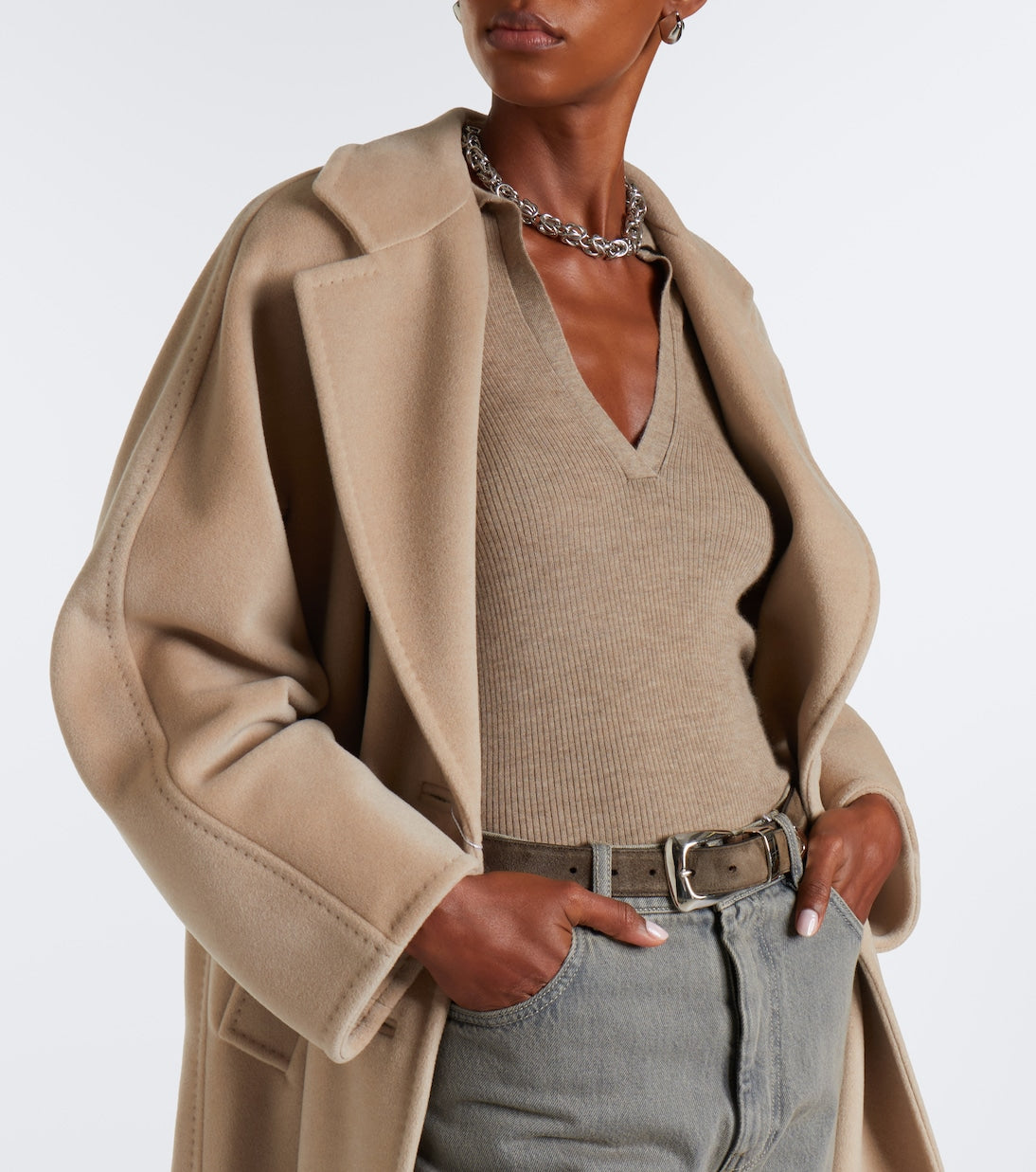 Max Mara - Ribbed-knit cashmere polo sweater
