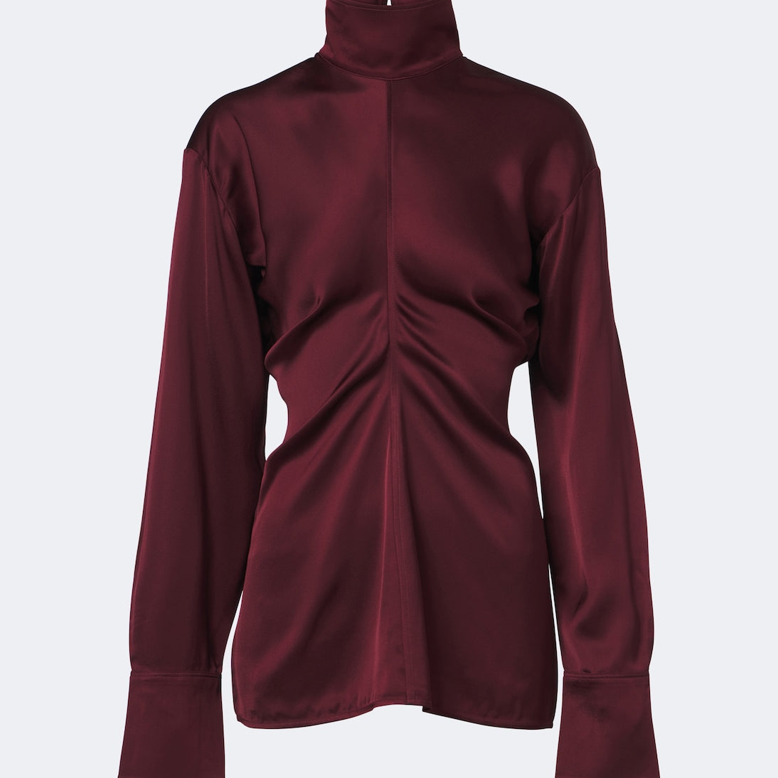 Toteme - Slouch draped crêpe satin blouse