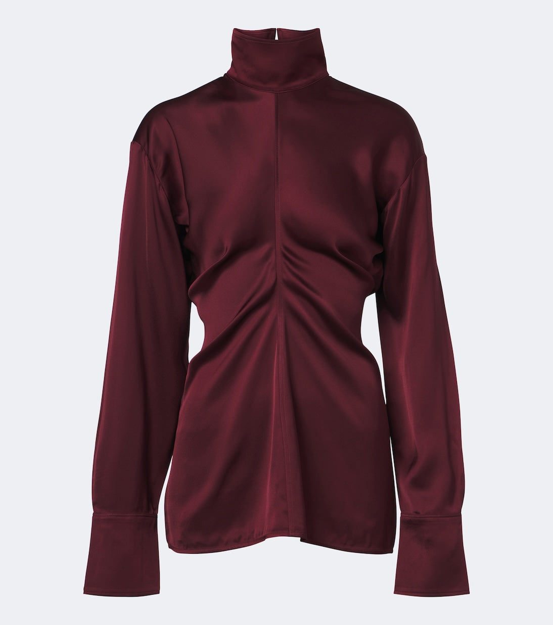 Toteme - Slouch draped crêpe satin blouse