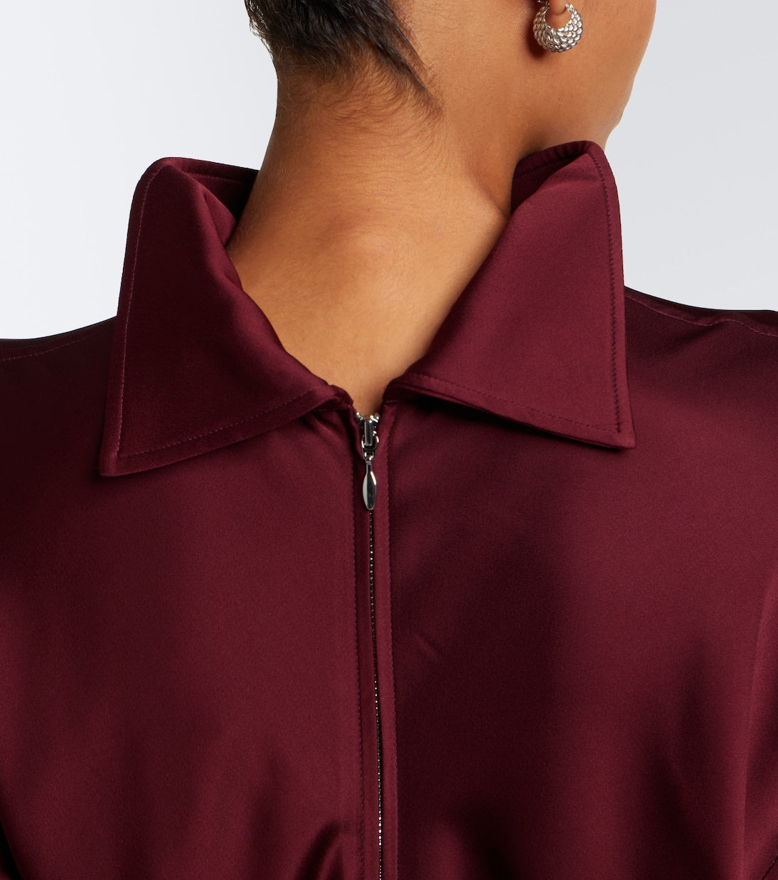 Toteme - Slouch draped crêpe satin blouse