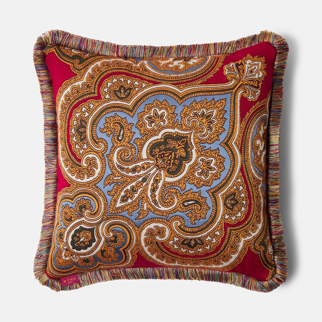 Etro - Kash fringed paisley jacquard cushion