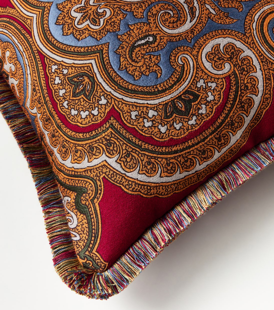 Etro - Kash fringed paisley jacquard cushion