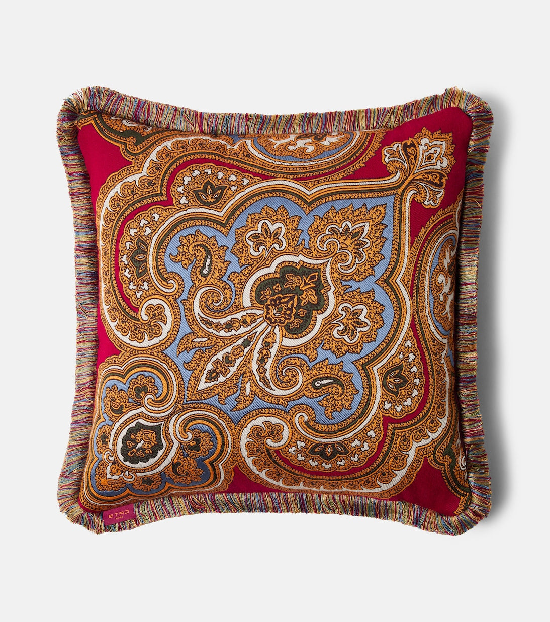 Etro - Kash fringed paisley jacquard cushion