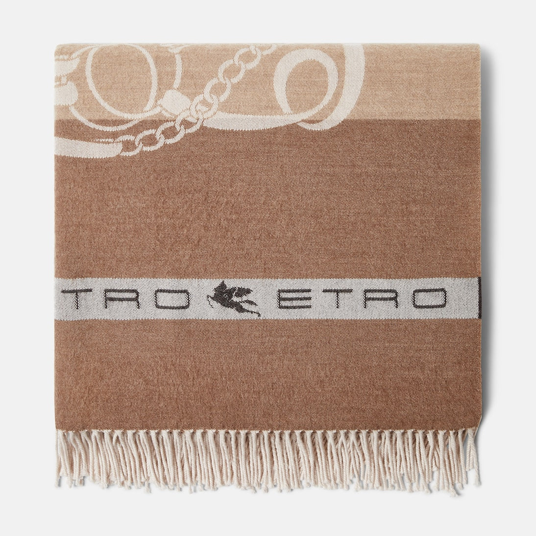 Etro - Fringe-trimmed wool jacquard throw