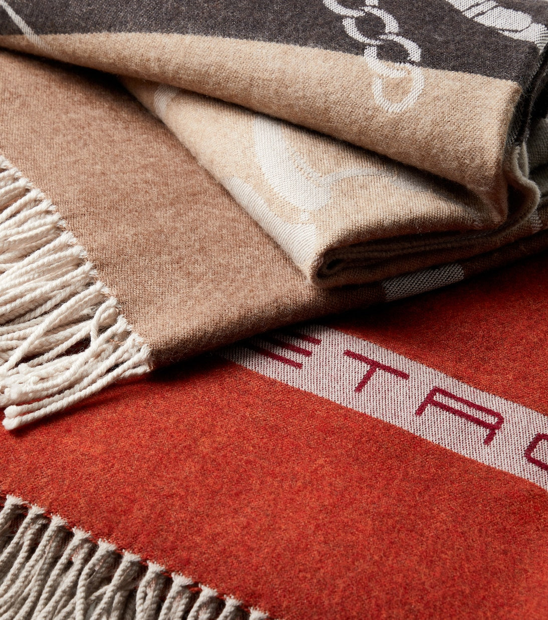 Etro - Fringe-trimmed wool jacquard throw