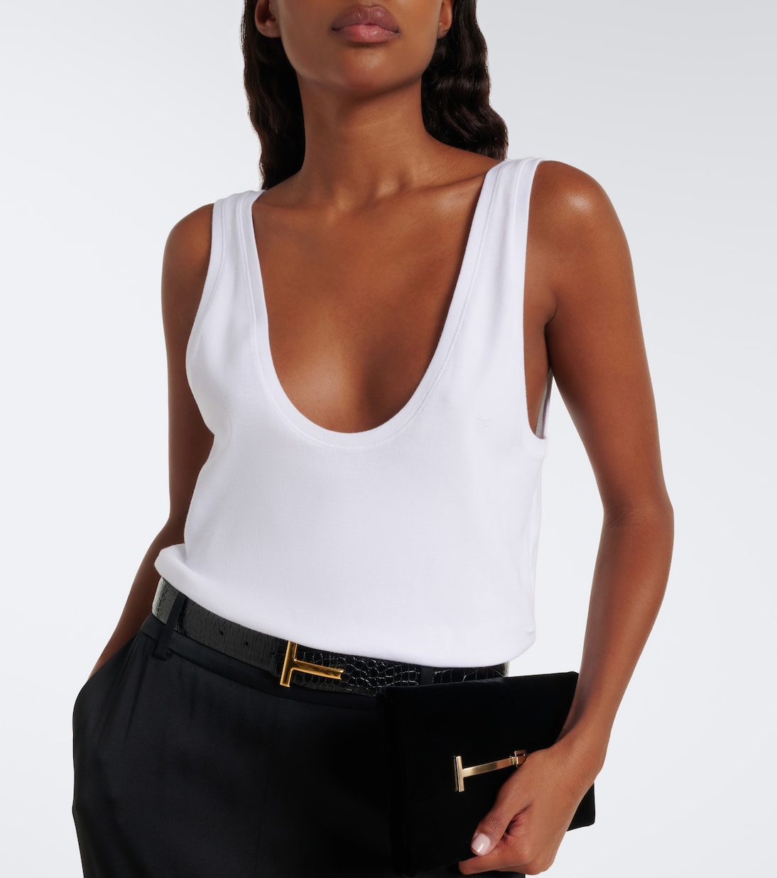 Tom Ford - Cotton-blend jersey tank top