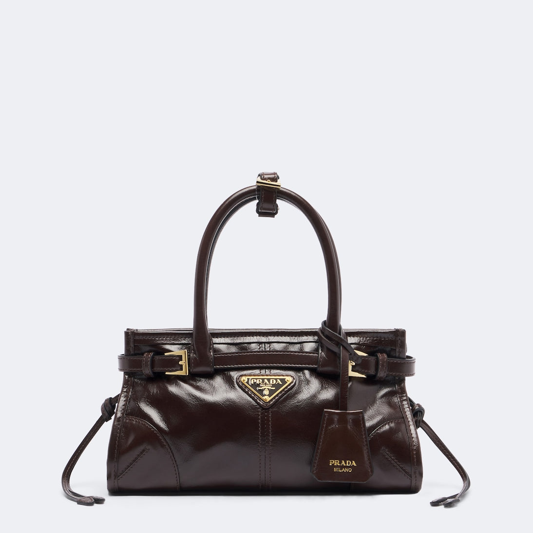 Prada - Prada Bonnie Mini leather top-handle bag