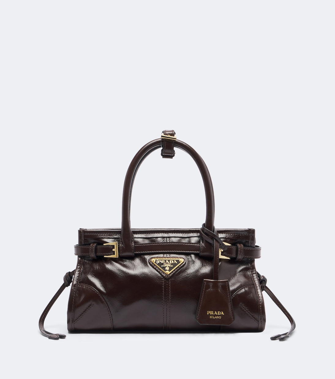 Prada - Prada Bonnie Mini leather top-handle bag