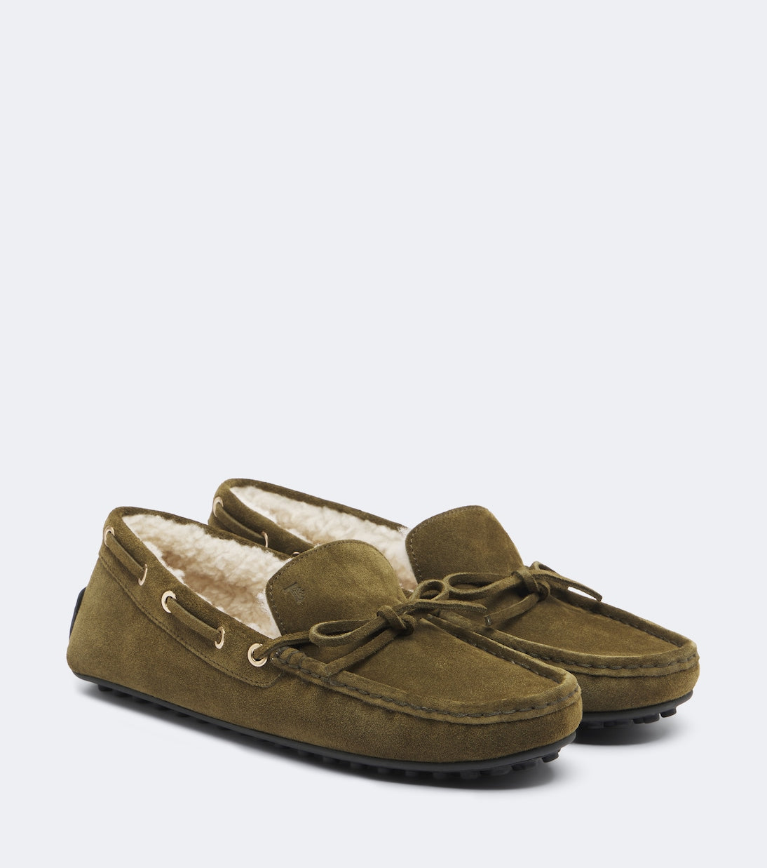 Tod's - Gommino® shearling-lined suede boat shoes