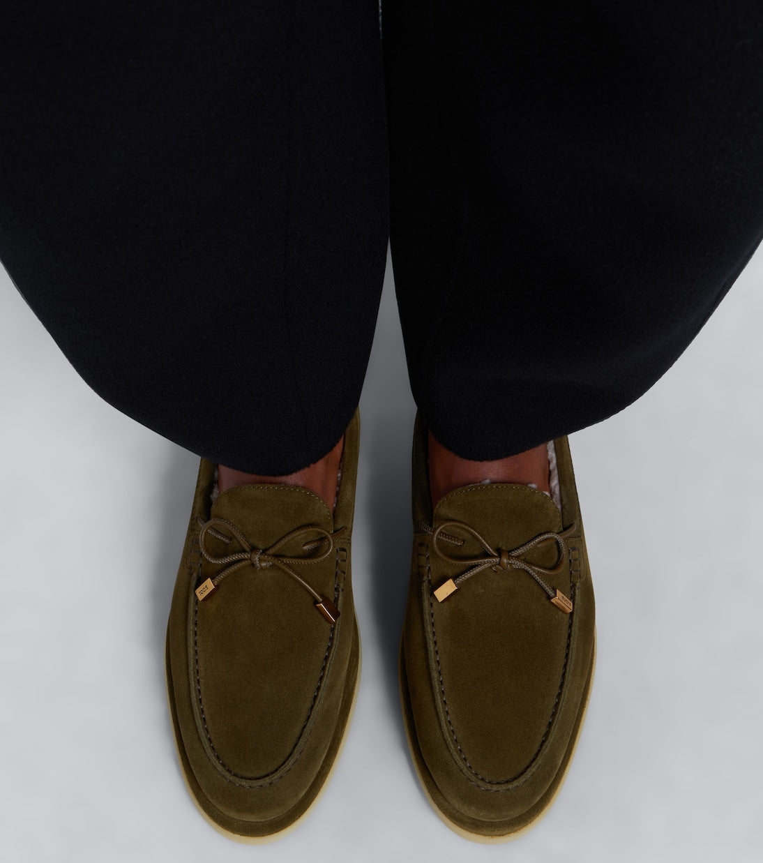 Tod's - Gommino® shearling-lined suede boat shoes