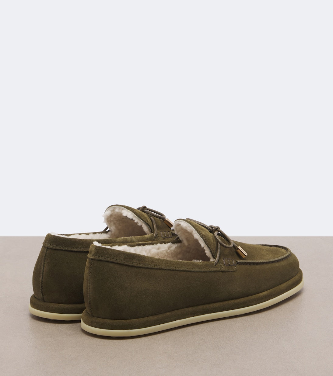 Tod's - Gommino® shearling-lined suede boat shoes