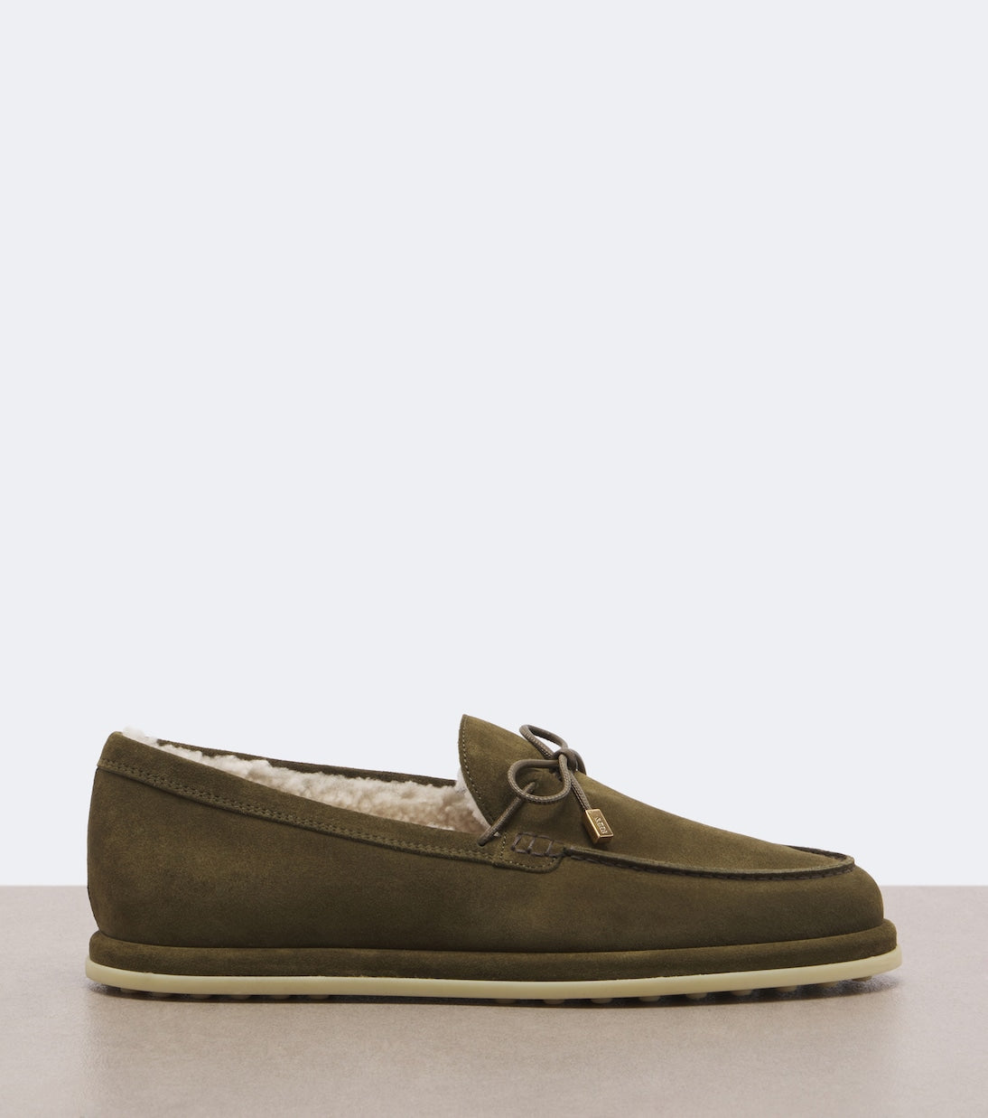 Tod's - Gommino® shearling-lined suede boat shoes