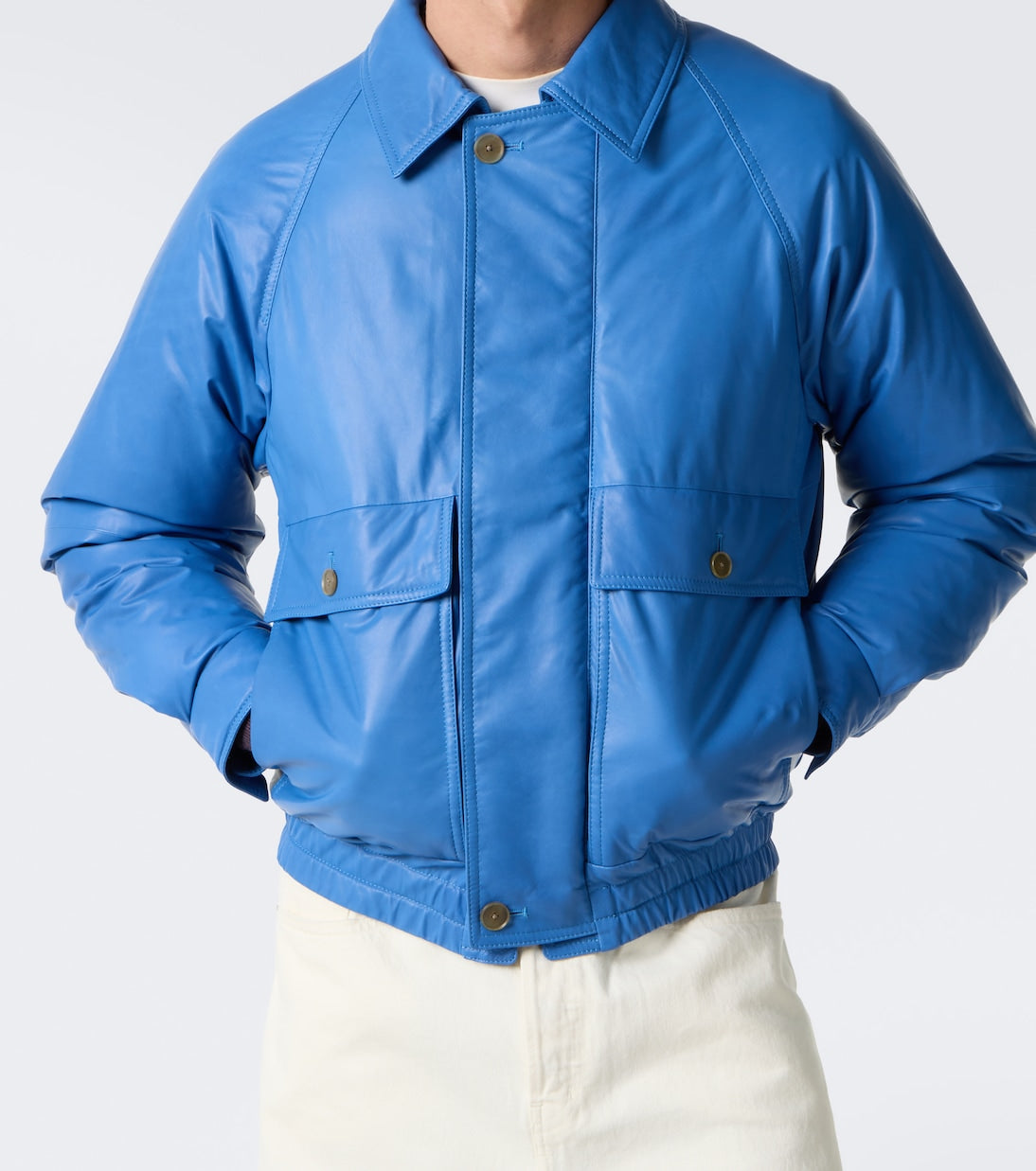 Auralee - Leather down jacket