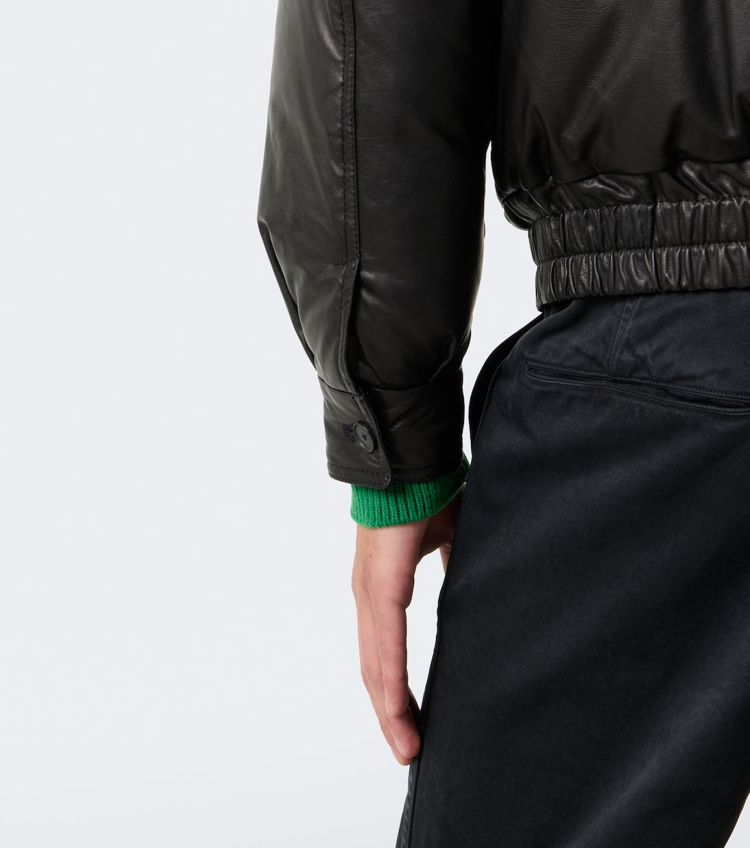 Auralee - Leather down jacket