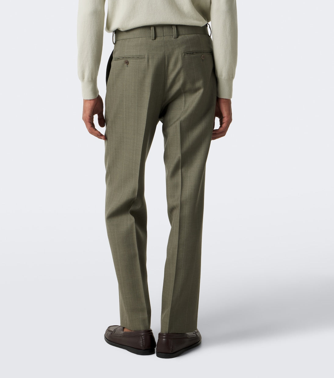 Auralee - Chalk stripe wool straight pants