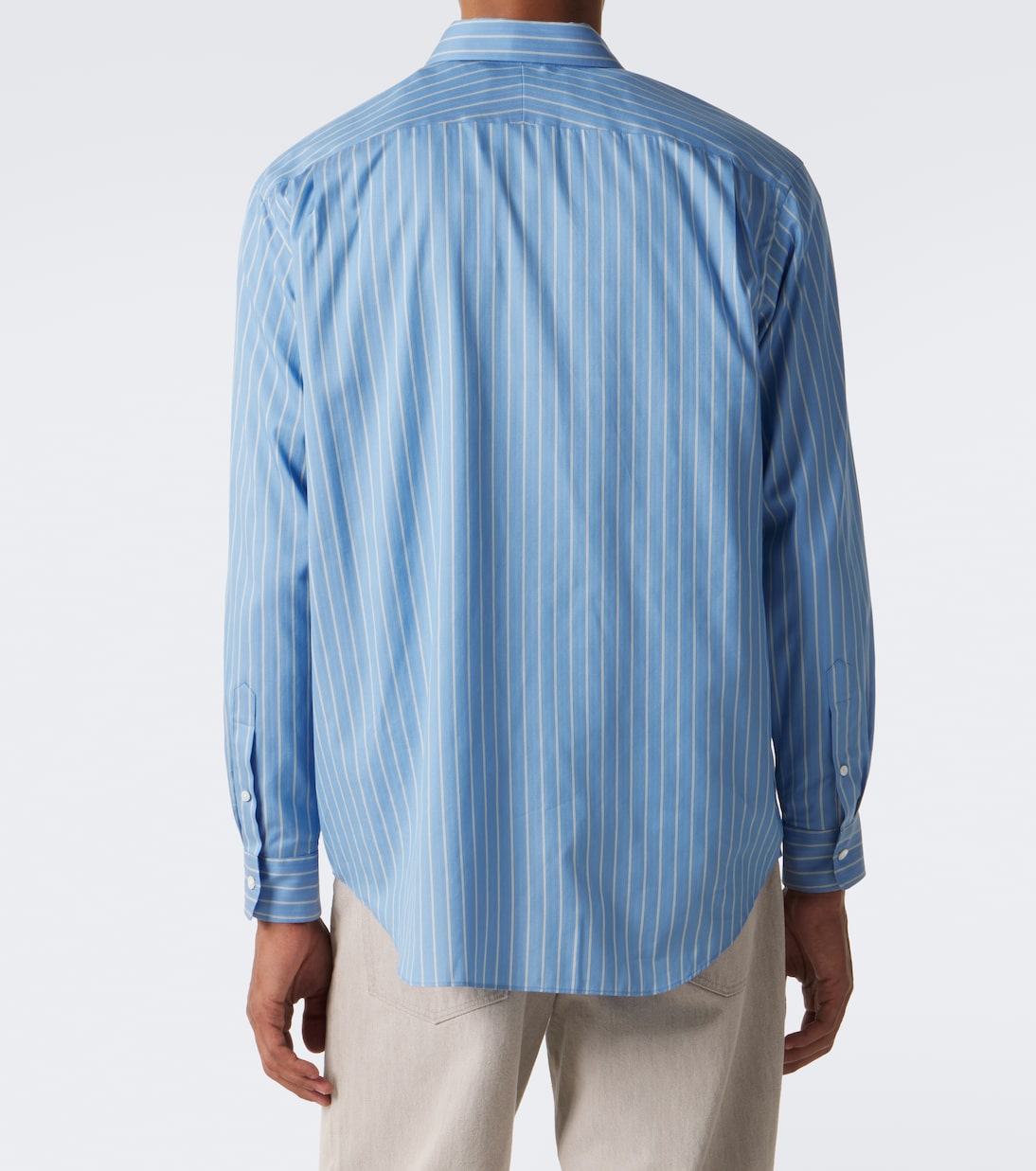 Auralee - Striped cotton and silk shirt