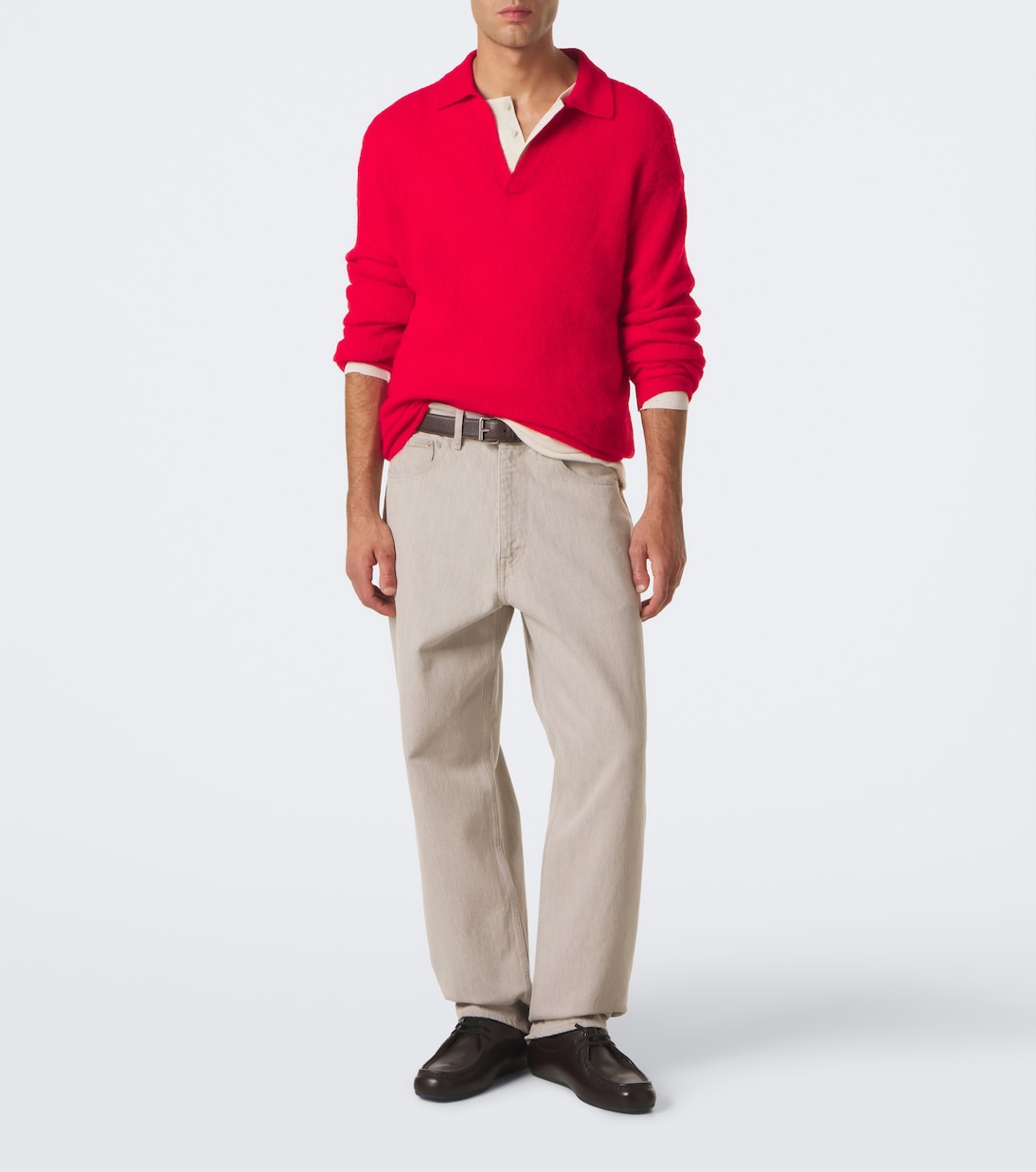 Auralee - Alpaca-blend polo sweater