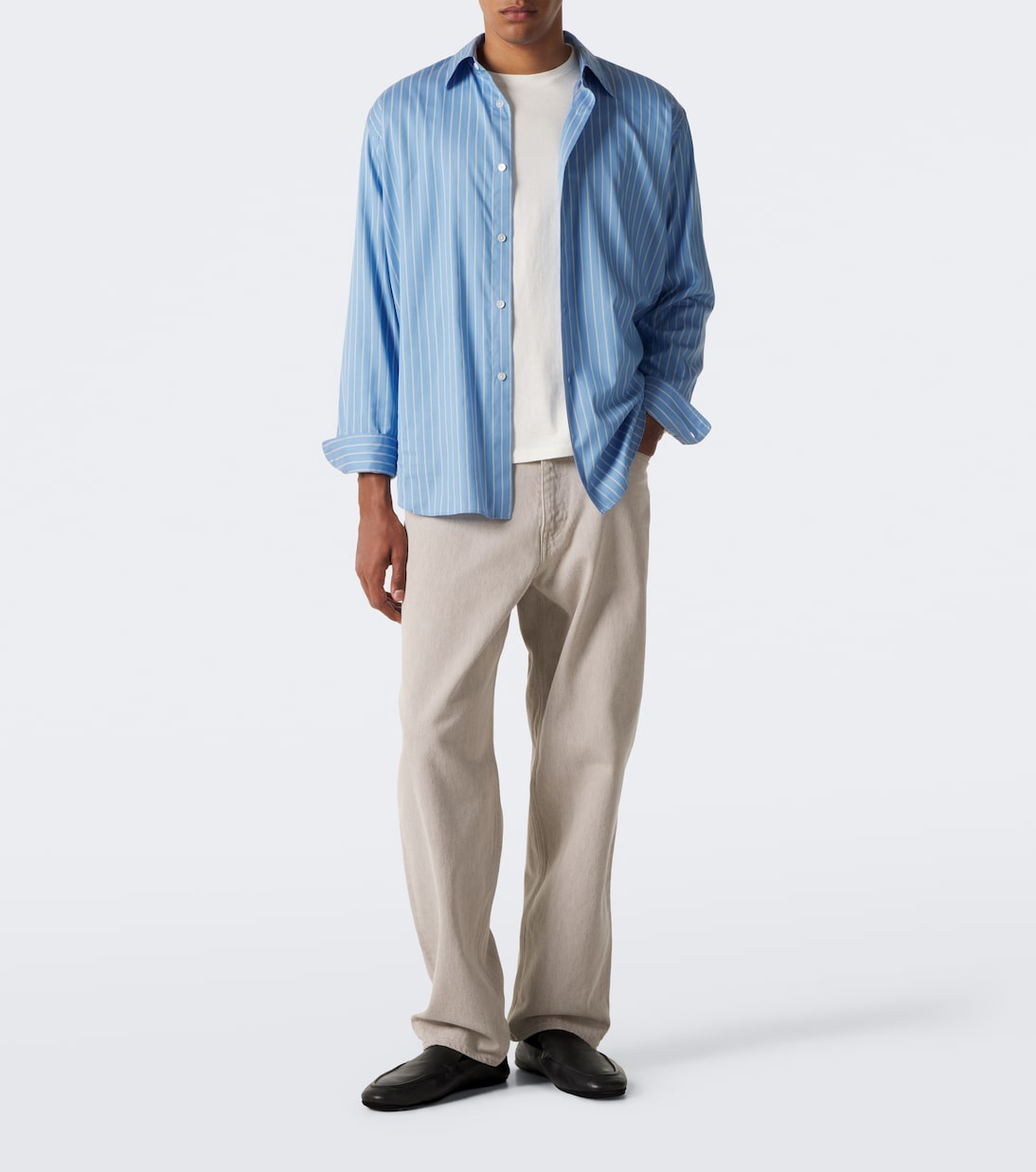 Auralee - Cotton and cashmere jersey T-shirt