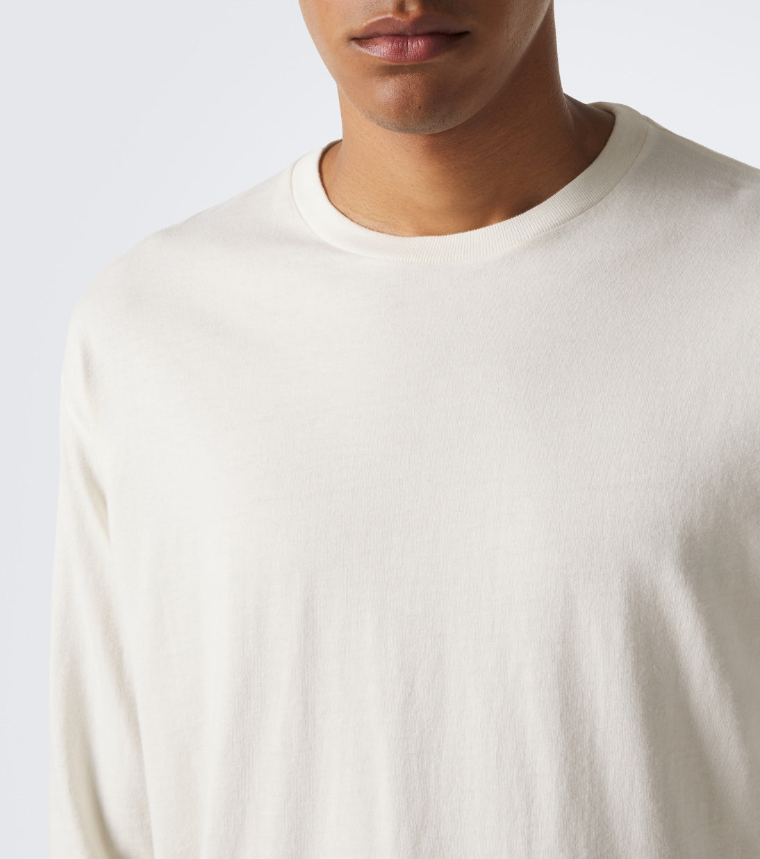 Auralee - Cotton and cashmere jersey T-shirt