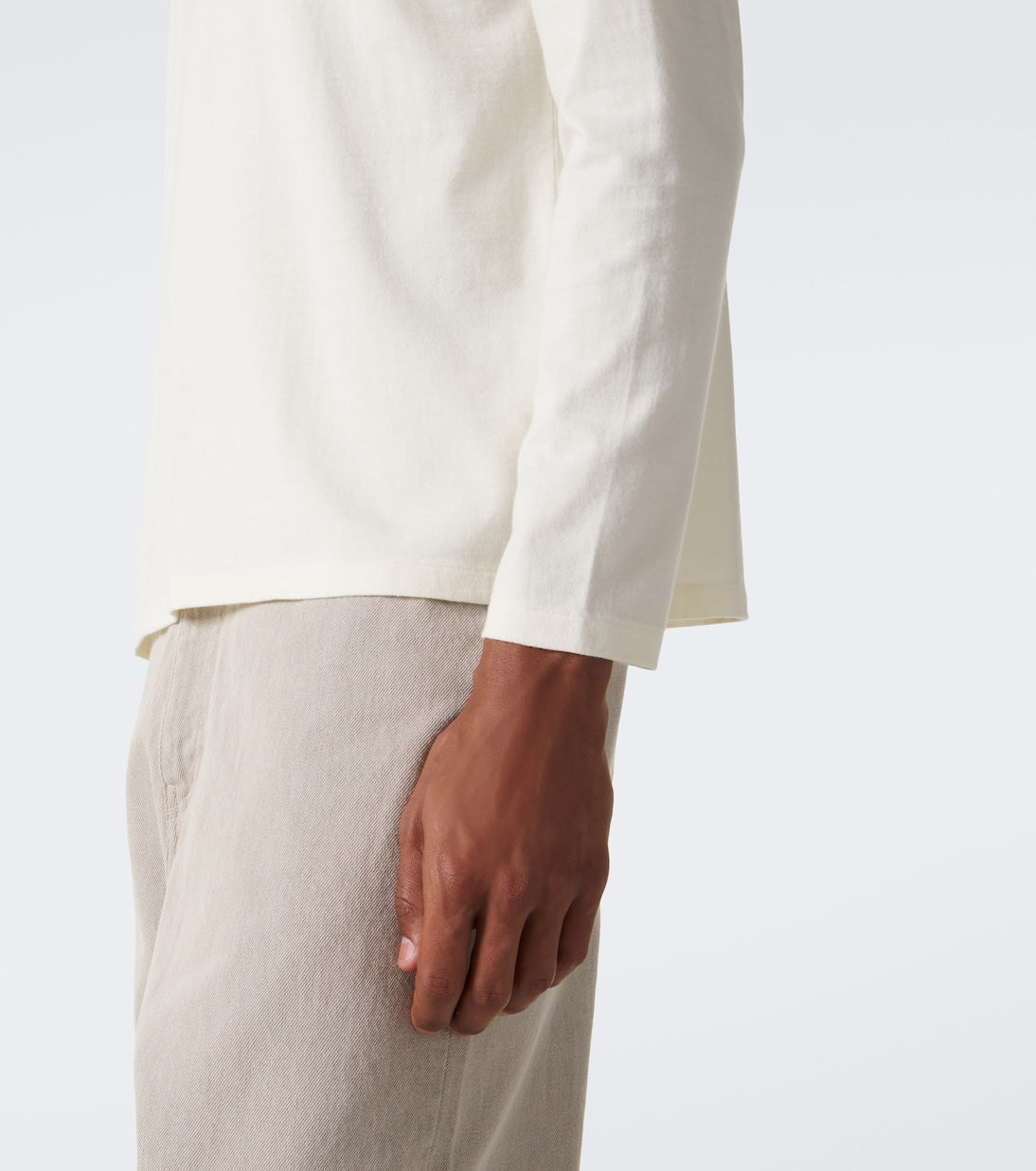 Auralee - Cotton and cashmere jersey T-shirt