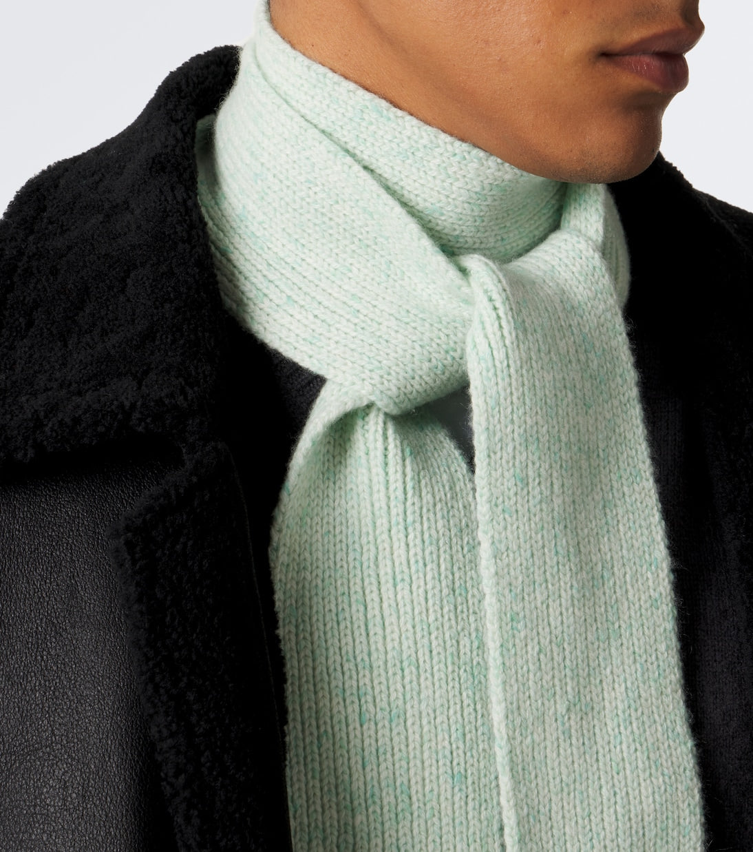 Auralee - Ribbed-knit cashmere scarf