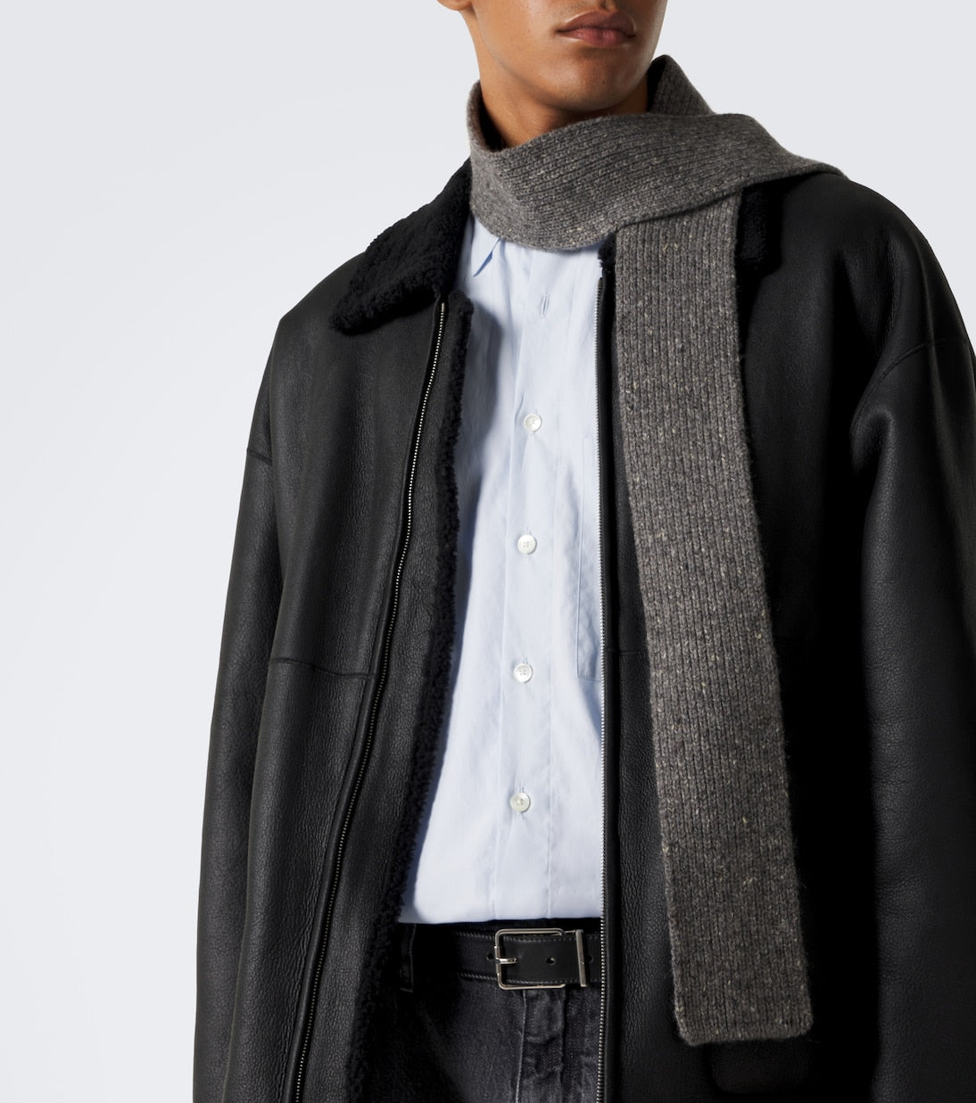 Auralee - Ribbed-knit cashmere scarf