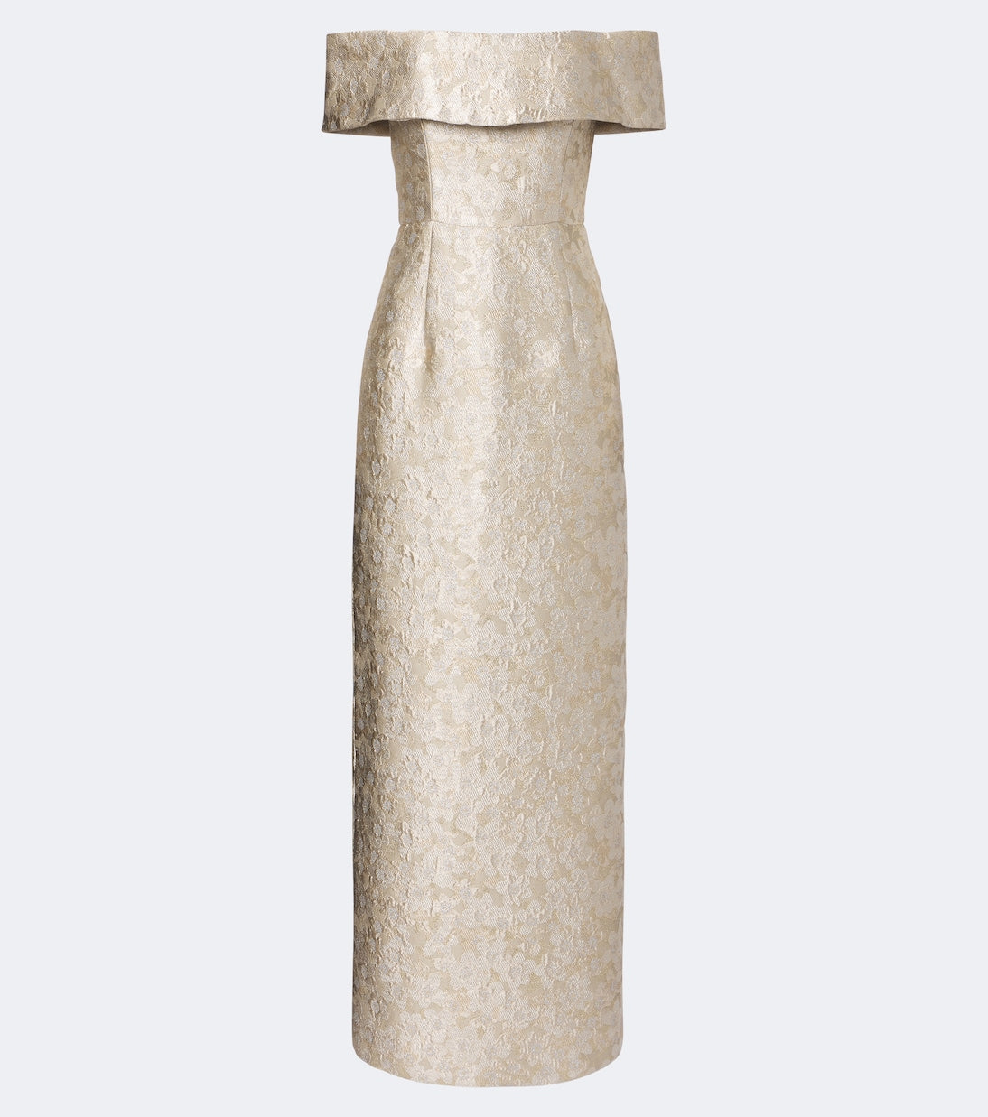 Markarian - Clover floral brocade bustier gown
