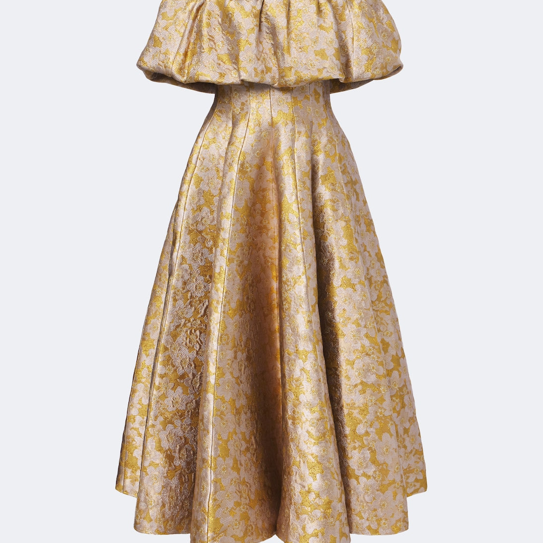 Markarian - Floral off-shoulder brocade cocktail dress