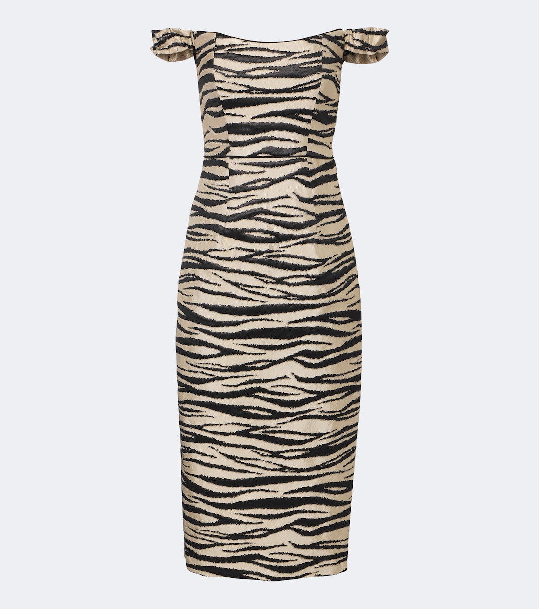 Markarian - Amina off-shoulder jacquard midi dress