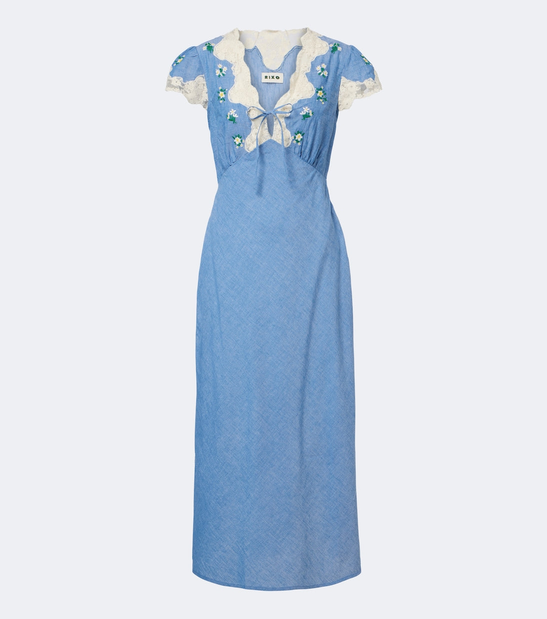 Rixo - Amari embroidered cotton midi dress
