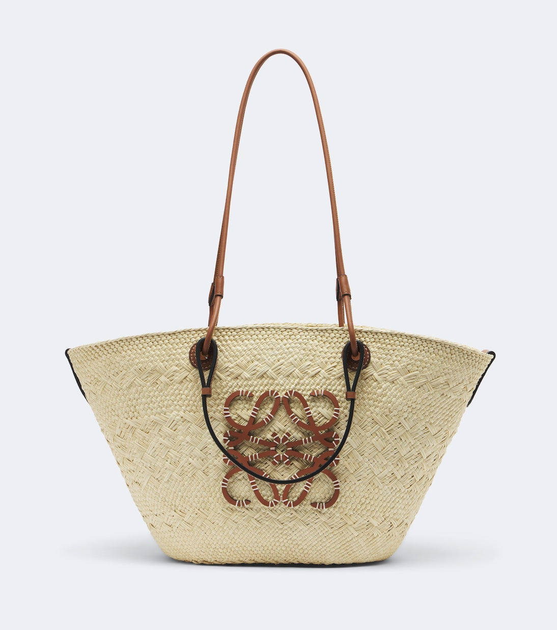 Loewe - Anagram Medium leather-trimmed basket bag