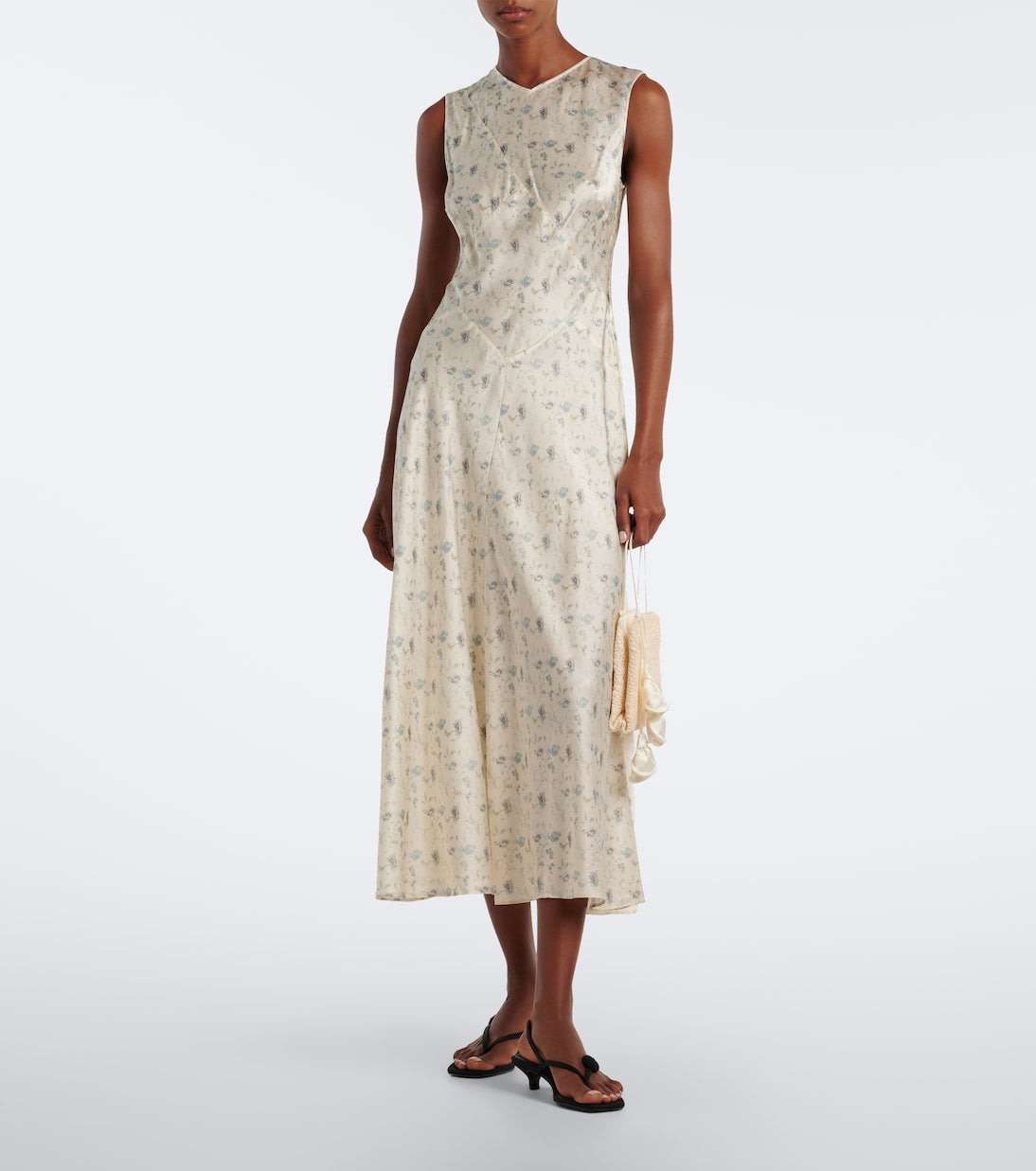 Dôen - Adelana floral silk midi dress