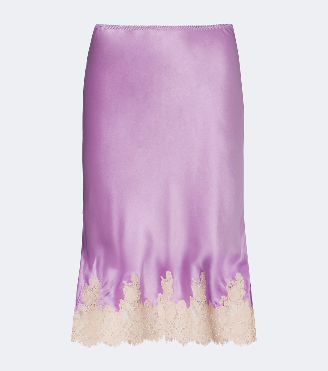 Dôen - Elowette lace-trimmed silk slip skirt
