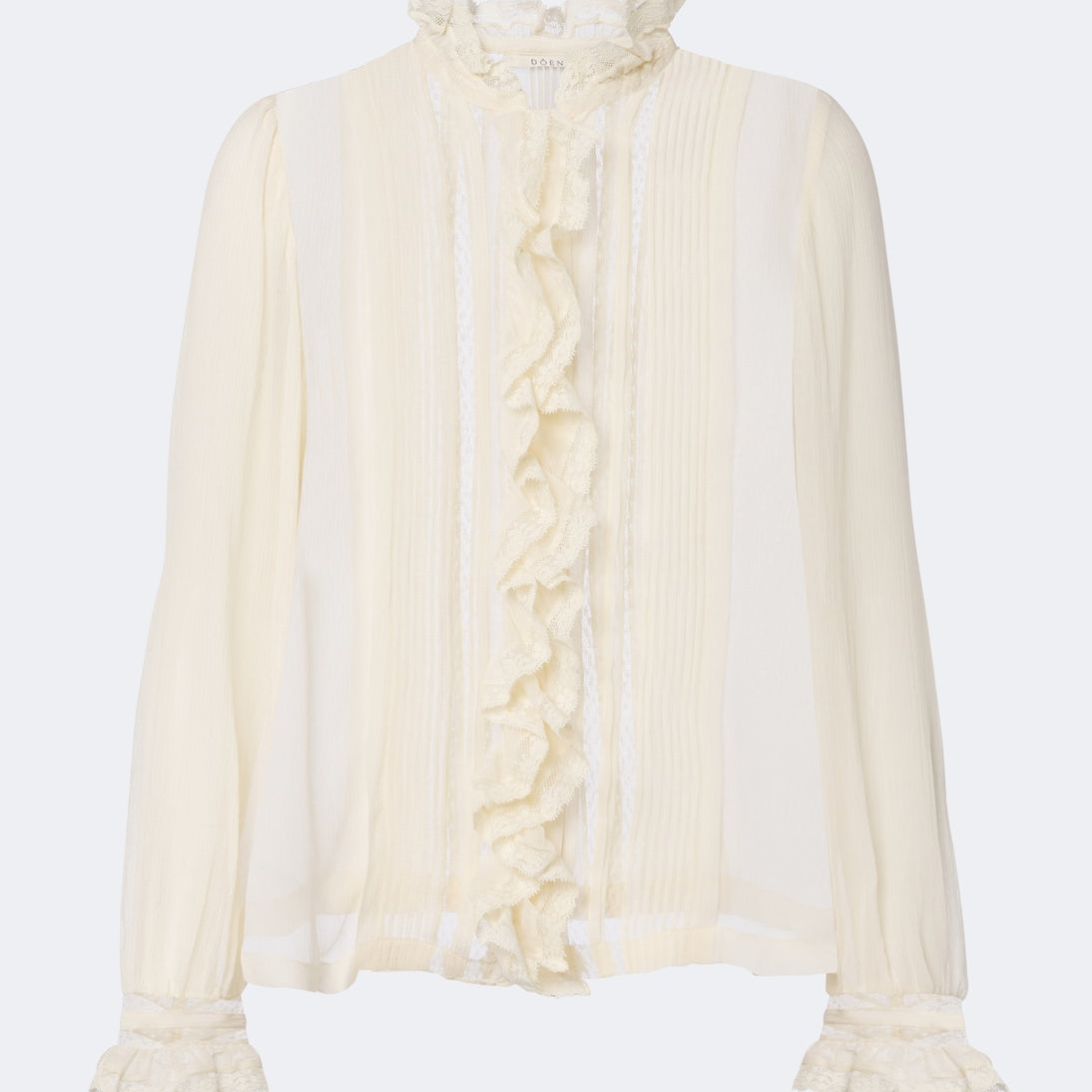 Dôen - Magdeline ruffled silk chiffon blouse