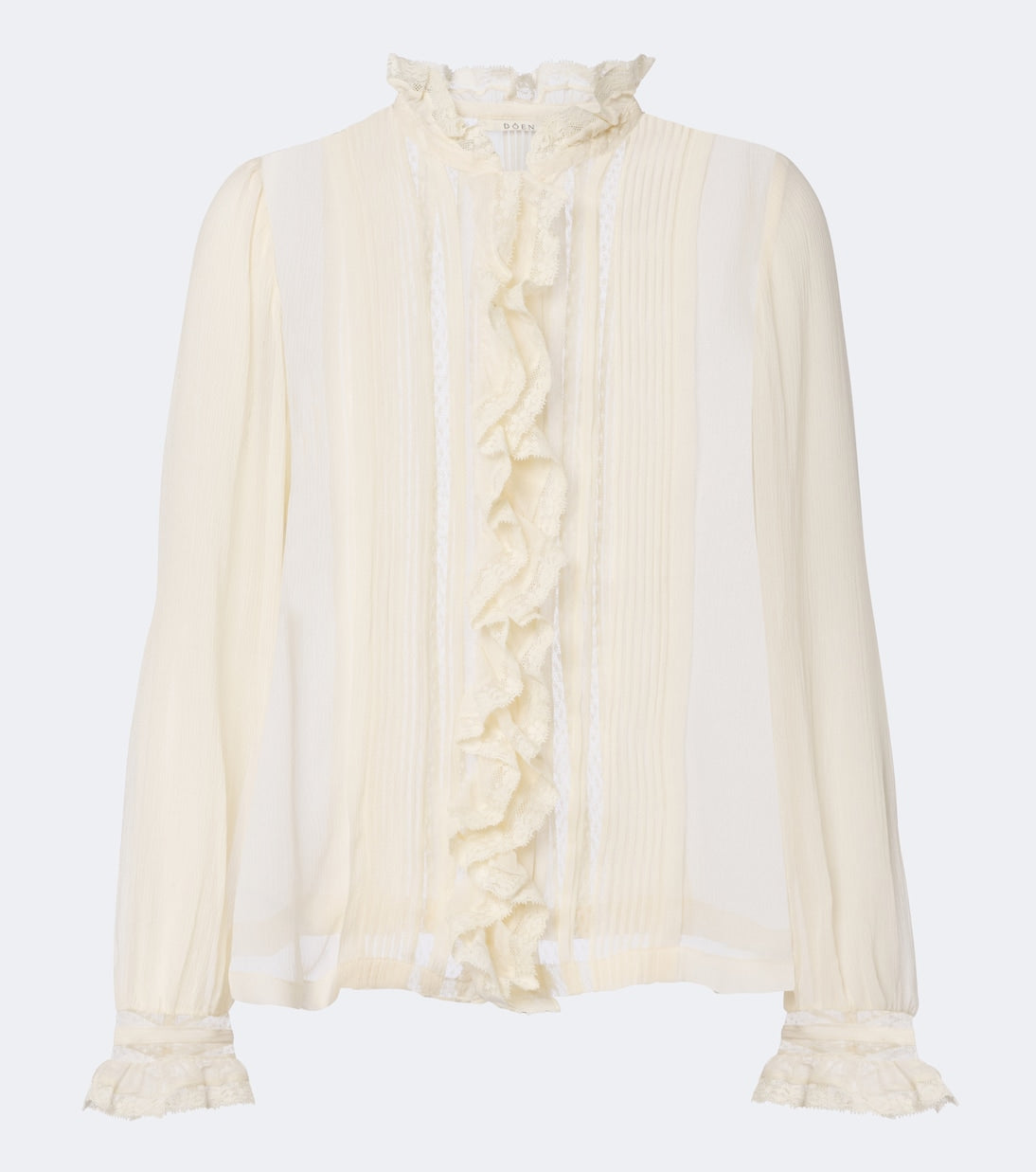 Dôen - Magdeline ruffled silk chiffon blouse
