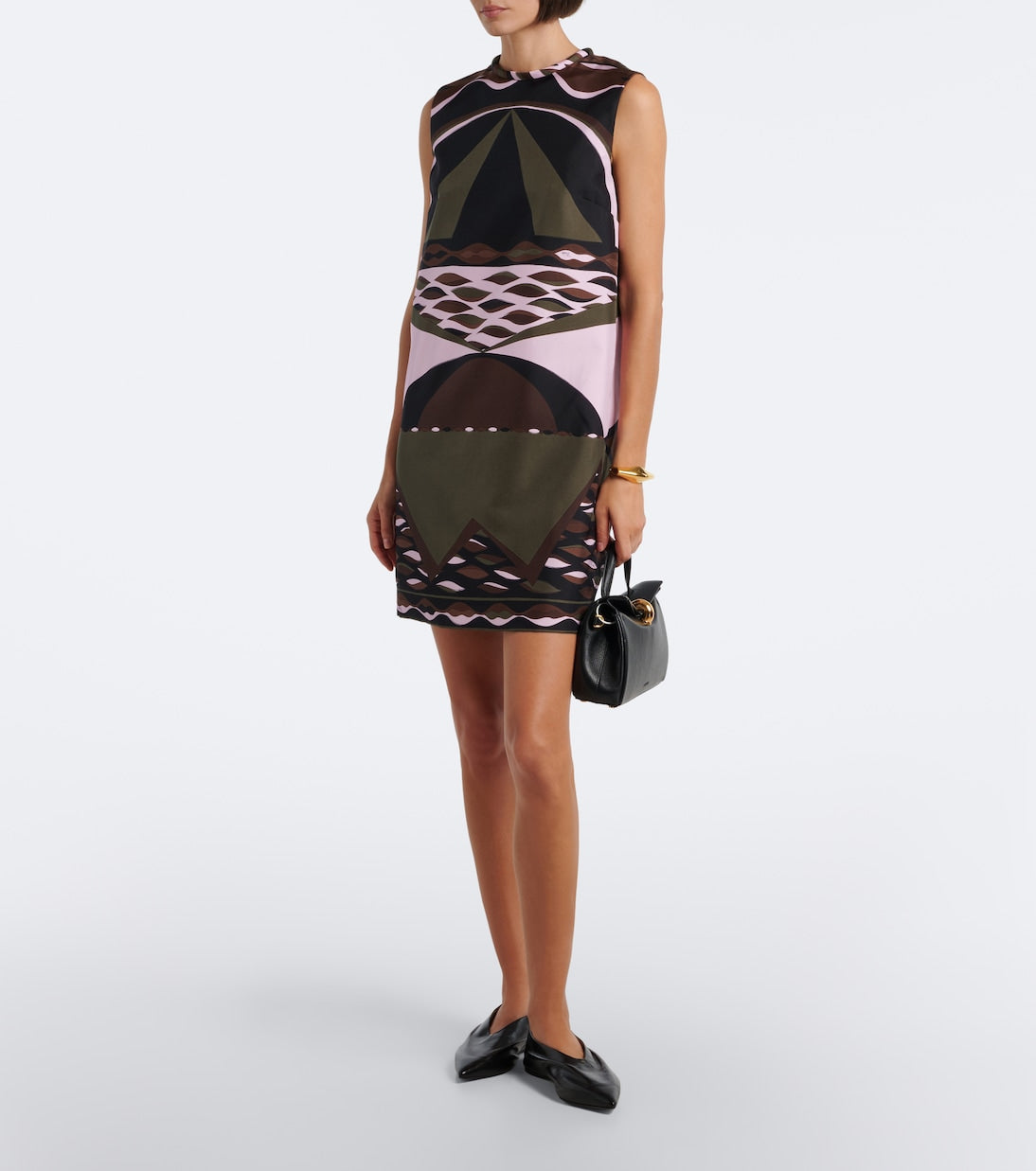 Pucci - Dune silk twill shift dress