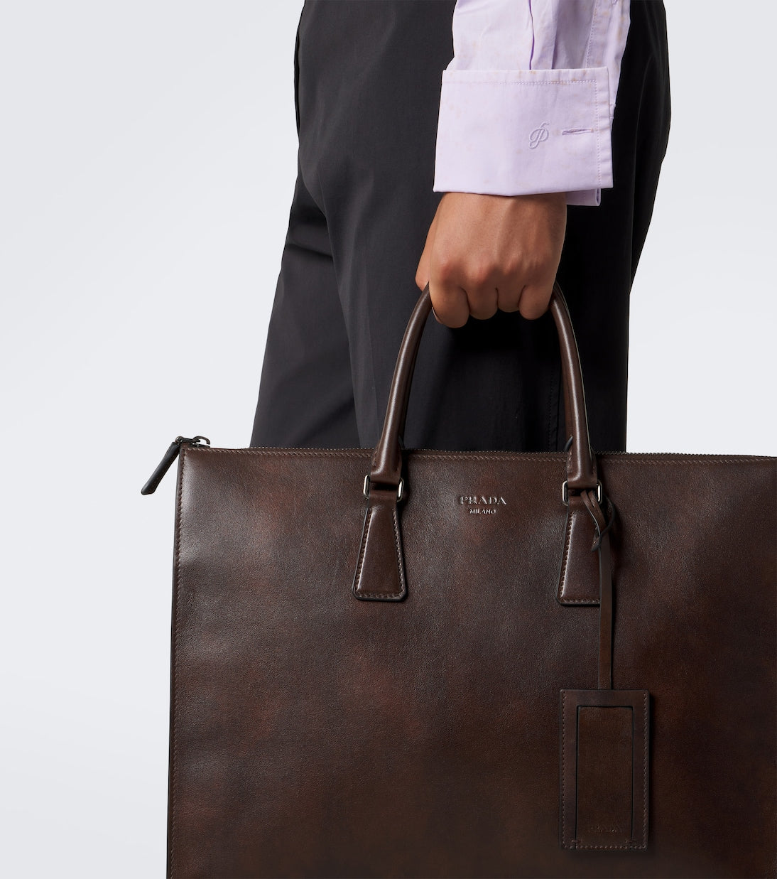 Prada - Leather briefcase