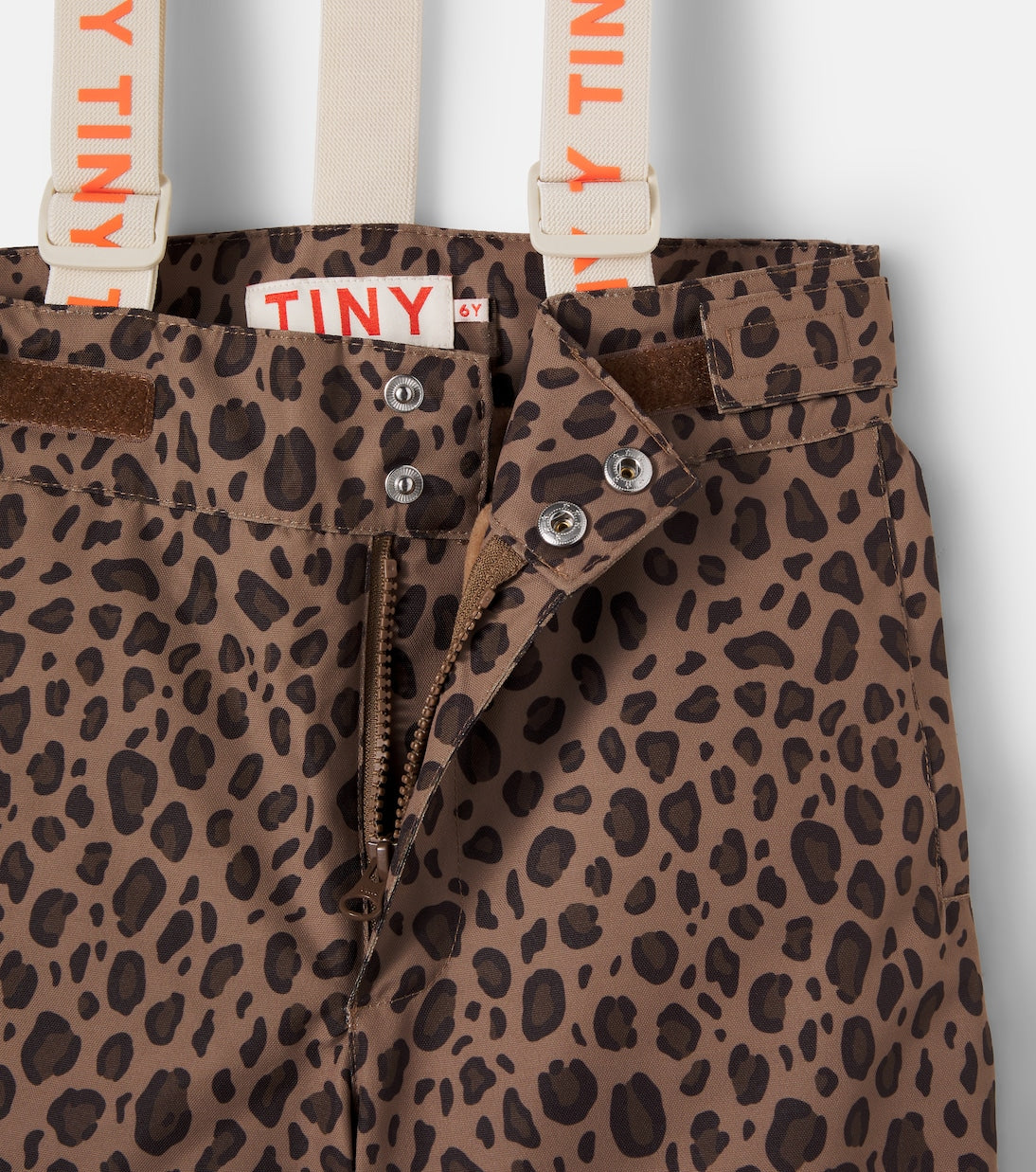 Tinycottons - Leopard-print ski salopettes