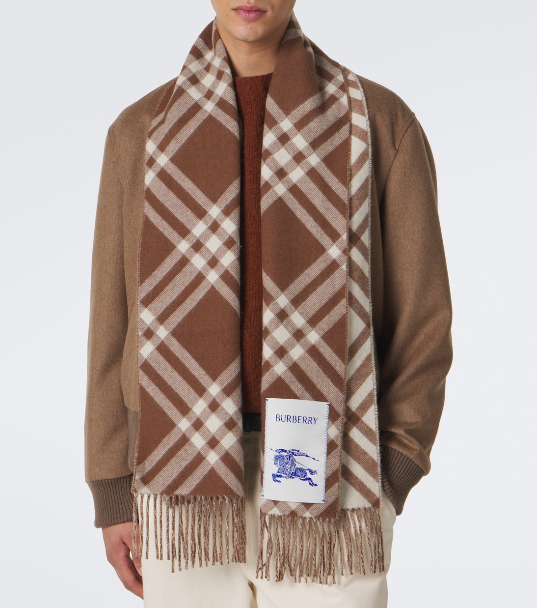 Burberry - Burberry Check cashmere scarf