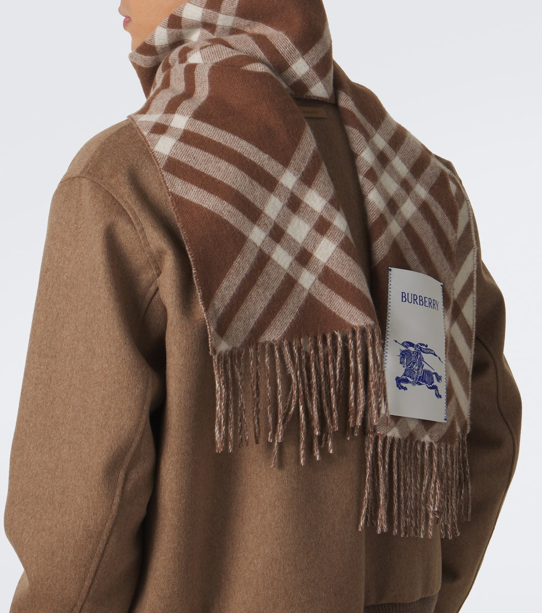 Burberry - Burberry Check cashmere scarf