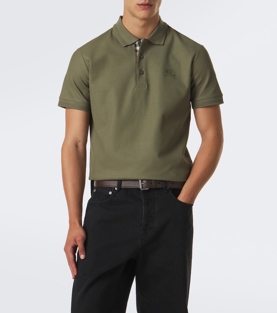 Burberry - EKD cotton piqué polo shirt