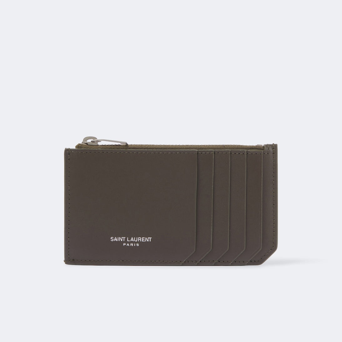 Saint Laurent - Saint Laurent Paris Fragments leather card holder