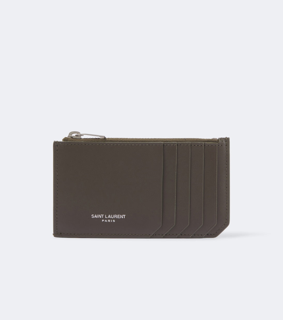 Saint Laurent - Saint Laurent Paris Fragments leather card holder