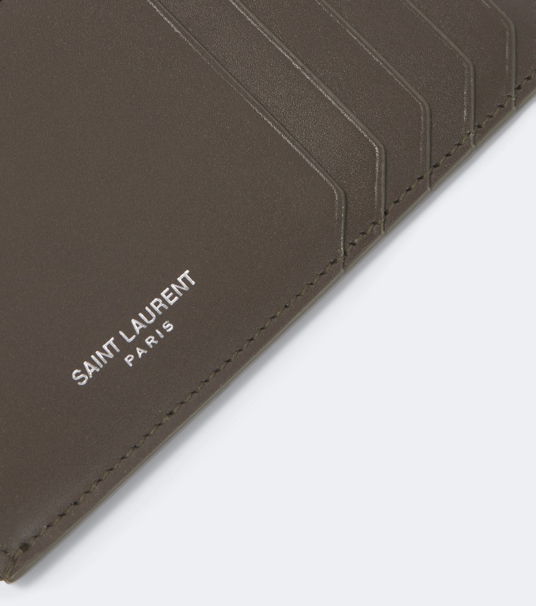 Saint Laurent - Saint Laurent Paris Fragments leather card holder