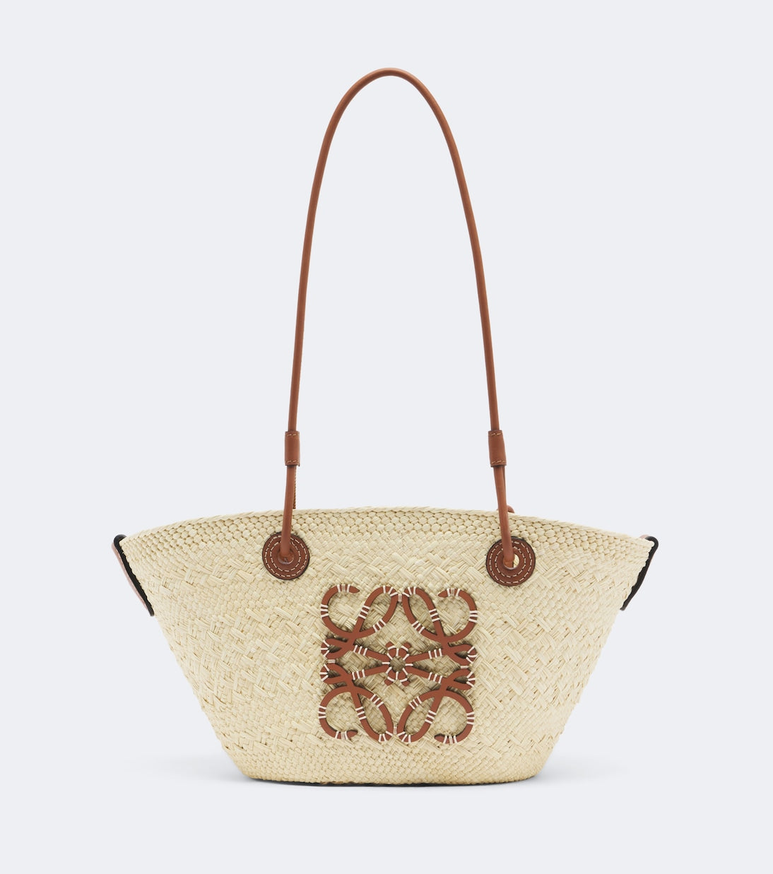Loewe - Anagram Small leather-trimmed basket bag