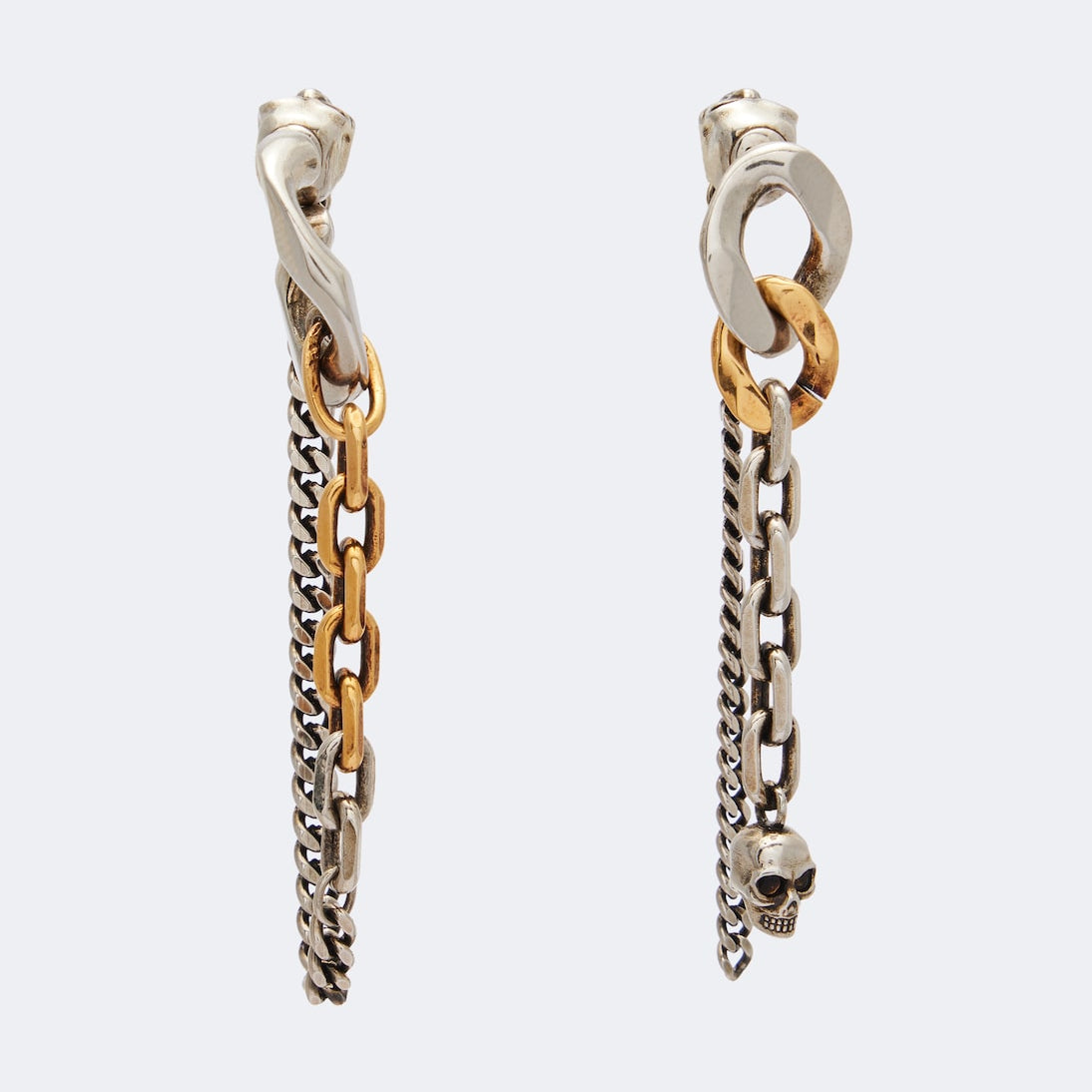 McQueen - Dual Chain earrings