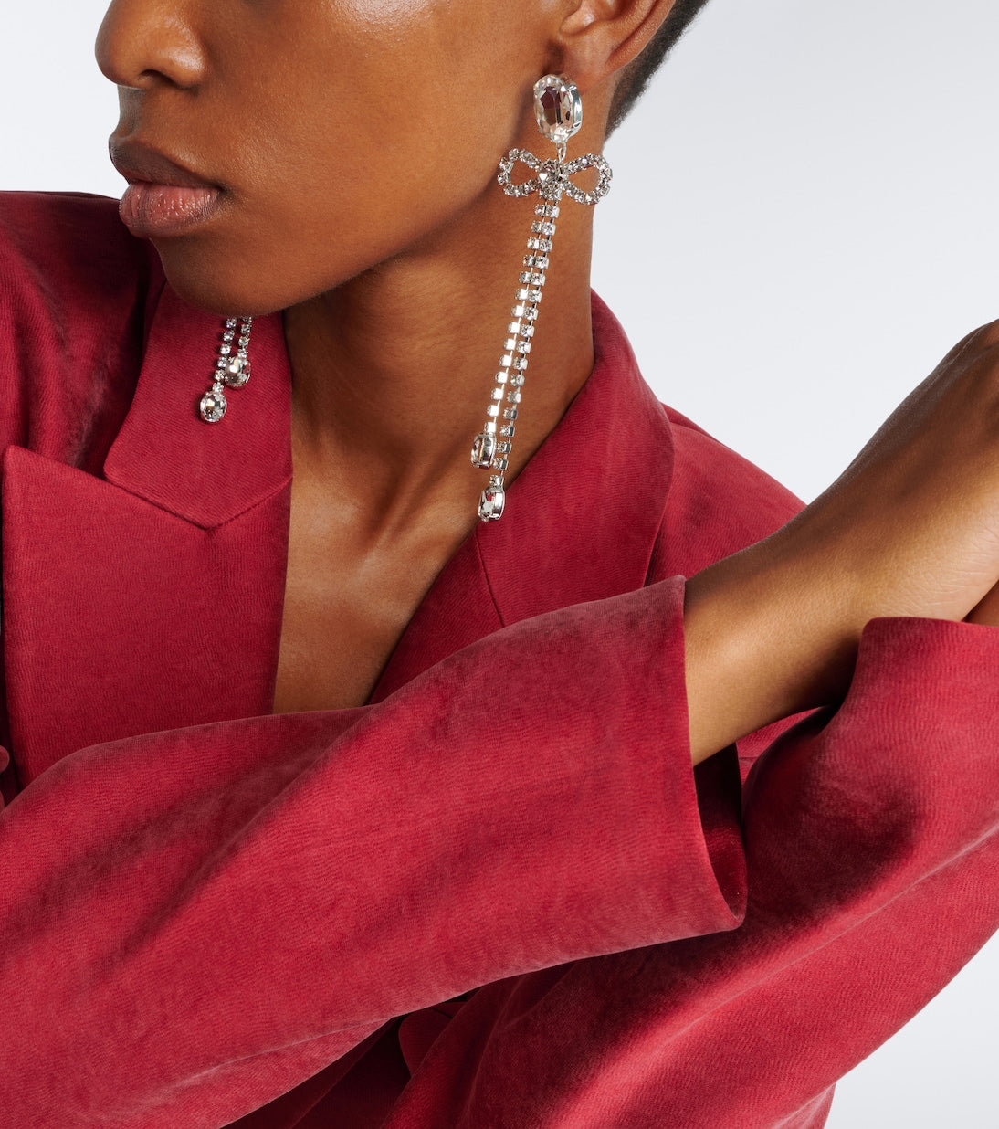 Magda Butrym - Crystal-embellished drop earrings